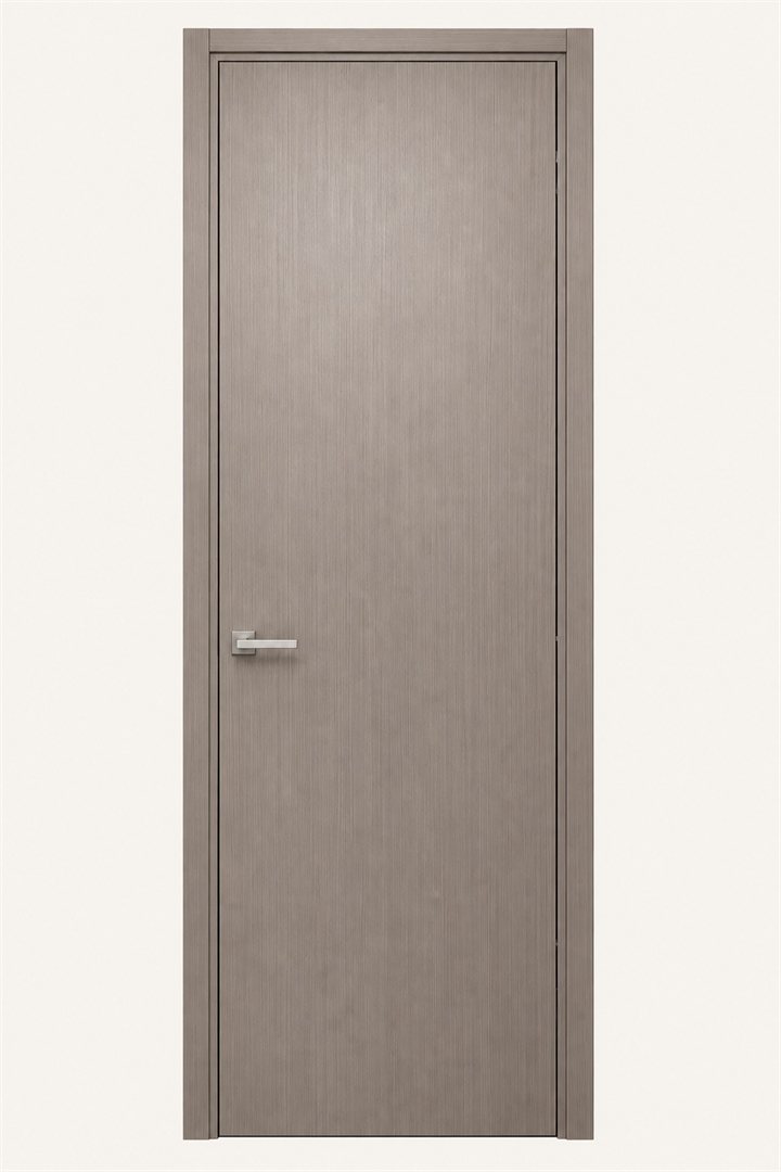 Special order door: Flush, smoky wood tone