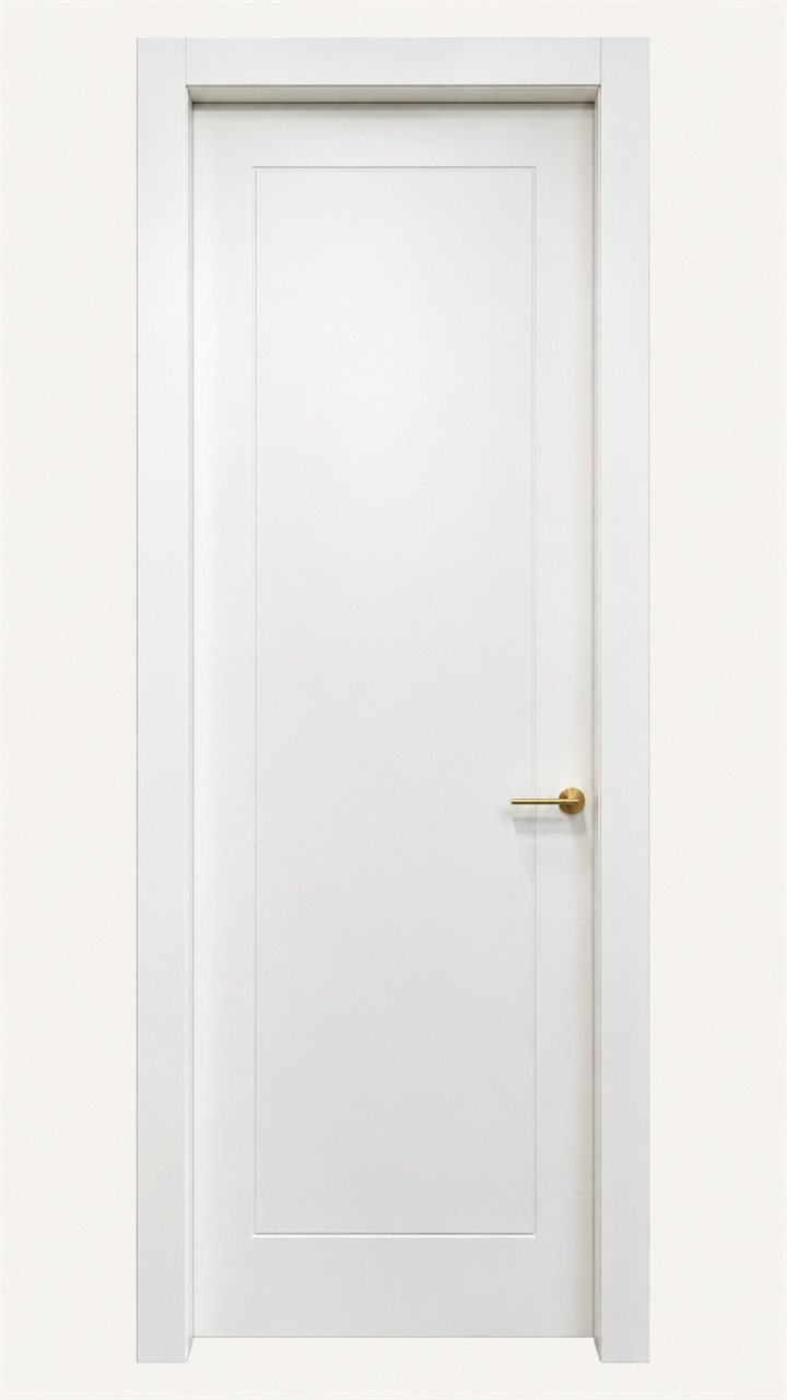 Special order door: Single panel, white